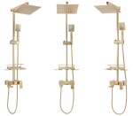 REA - Sprchový set s baterií 150mm Jack kartáčované zlato REA-P7050
