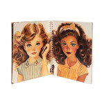 Konges Sløjd Kreativní knížka se samolepkami Glam Me Up, oranžová barva, multi barva, papír