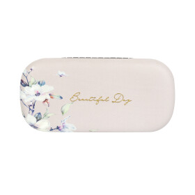 Obal na brýle - Růžová květina - Albi