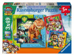 Puzzle Tlapková patrola: Dinosauří film 3x49 dílků