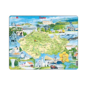 Puzzle Česká republika: Památky 78 dílků