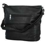 Trendy dámská koženková crossbody kabelka Rebecca, černá