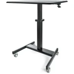 StarTech Mobilní stojan na kolečkách černá / Pracovní stanice / výškově nastavitelná / nosnost 30 kg / 60x80x110 cm (STSCART2)