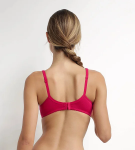 Dámská podprsenka z bio bavlny DIM GENEROUS COTTON BIO BRA - DIM - červená 95 C