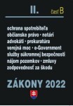 Zákony II časť 2022 Občianske právo, notári, advokáti, prokurátori