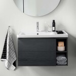 DURAVIT - D-Neo Nábytkové umyvadlo 80x48 cm, 1 otvor pro baterii vlevo, bílá 2369800000