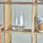 Bloomingville Sklenice na vodu Misa Flower 560 ml, čirá barva, sklo