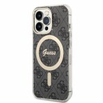 Pouzdro Guess 4G IML MagSafe iPhone 13 Pro černé