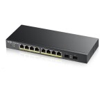 Zyxel GS1900-10HP v2 10-port Desktop Gigabit Web Smart PoE Switch, 8x gigabit PoE RJ45, 2x SFP, 70W PoE budget, fanless EDF_311956