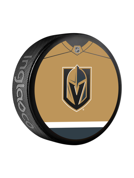 Inglasco / Sherwood Puk Vegas Golden Knights Jersey Design Souvenir Collector Hockey Puck