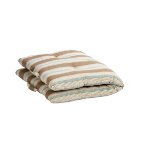 MADAM STOLTZ Bavlněná matrace Light colours 60 × 100 cm, zelená barva, textil