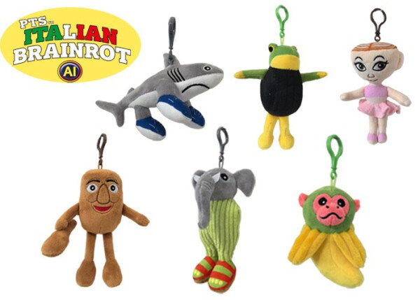Přívěsek plyšový Brainrot 10 cm
