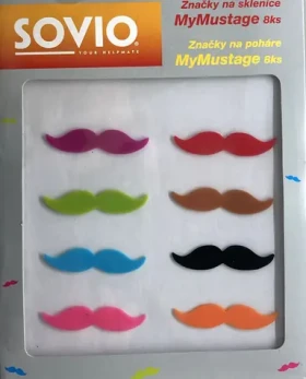 SOVIO SVMM8 Značky na sklenice MyMustage 8ks (SVMM8-1425)