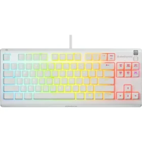 SteelSeries Apex 3 TKL bílá / Herní klávesnice / RGB podsvícení / US layout (483626)