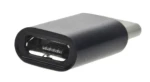 Aligator Adaptér microUSB - USB-C černý pro nabíječky a datové kabely (SMA0460)