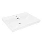 Nábytkové umyvadlo SAT B-Way 61x46,5 cm otvor pro baterii uprostřed SATBW6046 SATBW6046