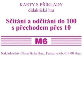 Sada kartiček M6 - sčítání a odčítání do 100 s přechodem přes 10 - Zdena Rosecká