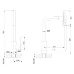 INVENA - Dřezová baterie Nelia 4-funkční Trend, černá BZ-34-004-A