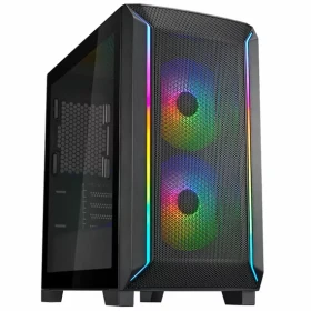 SilverStone FARA 312 černá / mATX / 2x USB-A 3.0 / 2x 140mm ARGB / bez zdroje / průhledná bočnice (SST-FA312Z-BG)