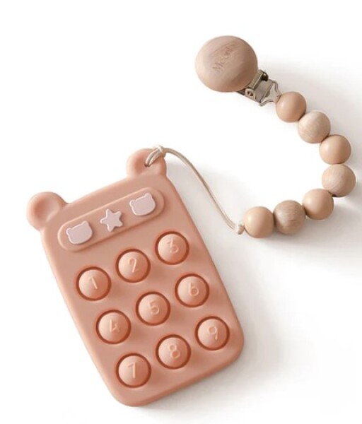 Moonkie Silikonový telefon (pudrový)
