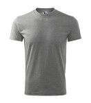 Classic tričko unisex tmavě šedý melír M