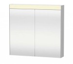 DURAVIT - Zrcadla Zrcadlová skříňka s LED osvětlením, 76x81x15 cm, 2 dvířka, bílá LM7821000000000