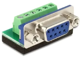 Delock adaptér D-Sub 9 samice svorkovnice / 6 pinů (65498)