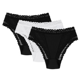 Wol-Bar Abra 3-pack barva: černá-černá-bílá M