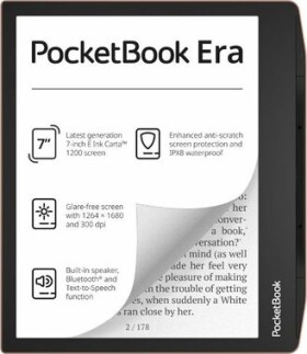 PocketBook Era měděná / 7" / 1680x1264 T / 64GB / E-Ink / 1700mAh / USB-C / Wi-Fi / Bluetooth (PB700-L-64-WW-B)