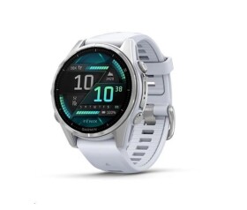 Garmin fenix® 8 – 43 mm, AMOLED, Silver / Whitestone se silikonovým řemínkem, EU EDF_2393762
