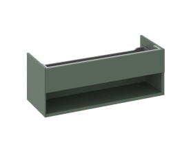 RAVAK - Lite Umyvadlová skříňka 120x45x43 cm, 1 zásuvka, Grey Green X000001870