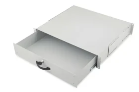 Digitus DN-19 KEY-2U šedá / Zásobník na dokumenty / 2U / Uzamykatelný / pro 19" rozvaděče (DN-19 KEY-2U)