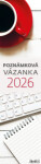 Nástěnný kalendář vázankový/kravata 2026 Helma - Poznámková vázanka