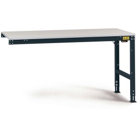 Manuflex LU6118.7016 ESD ESD pracovní stůl Univerzální standardní Přístavný stůl s Melaminplatte, Šxhxv = 2000 x 800 x 763-873 mm antracitová