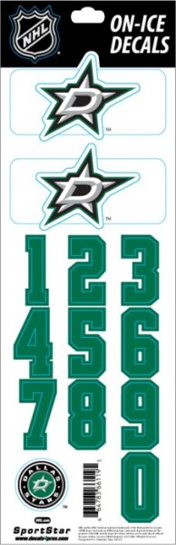 Sport Star Samolepky na helmu Dallas Stars Decals