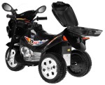 Mamido Dětská elektrická motorka skútr černý 1188
