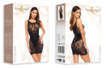 Dámské erotické šaty Donna black - BEAUTY NIGHT FASHION černá S/L