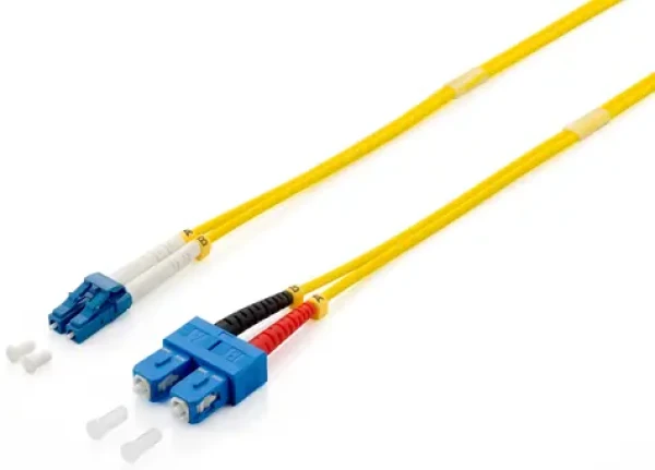 Equip LC-SC žlutý / Optický patch kabel / Singlemode OS2 / Duplex / 3 m (254333)