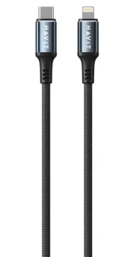 Havit CB6311 černá / Datový kabel / USB-C – Lightning / 1 m / PD 30 W (CB6311)