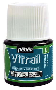 Barva na sklo Pébéo Vitrail - 17 tyrkysová