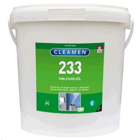 Cleamen 233 sůl tabletová do myček úprava tvrdosti vody 10 kg