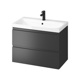 CERSANIT - Sada B897 MODUO 80 antracit DSM (skříňka FSC MIX70% SGSCH-COC-007574 + umyvadlo) S801-487-DSM