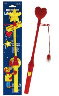 Držák na lampiony s blikajícím srdíčkem / hvězdou 34cm Amscan Držák na lampiony s blikajícím srdíčkem / hvězdou 34cm Amscan