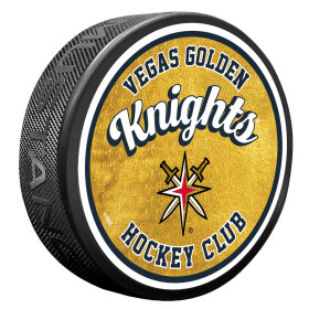 Mustang Puk Vegas Golden Knights NHL Retro Script