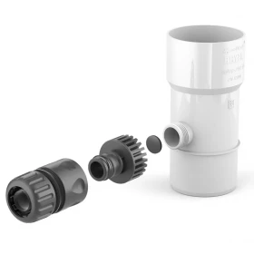 Sběrač dešťové vody 63 mm Bryza bílý