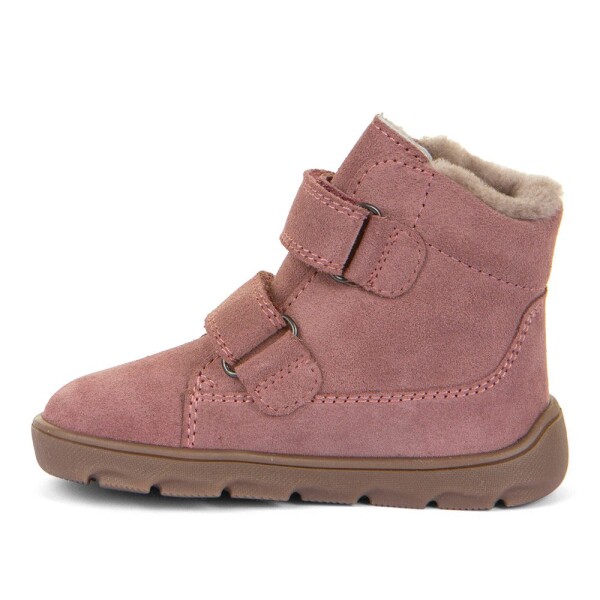 Dívčí zimní barefoot boty ZERU TEX FURRY Dark pink, Froddo, G2110149-6, růžová - 28