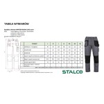 Kalhoty zimní do pasu BASIC LINE WINTER, šedá, XL/54, STALCO