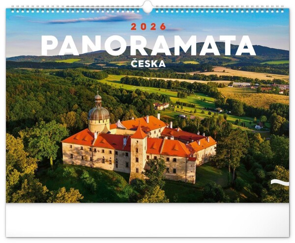 Kalendář 2026 nástěnný: Panoramata Česka, 48 x 33 cm