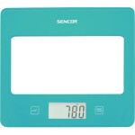 SENCOR SKS 5037TQ zelená / digitální kuchyňská váha / max. 5 kg / funkce TARE / dotyk. tlačítka (8590669315086)