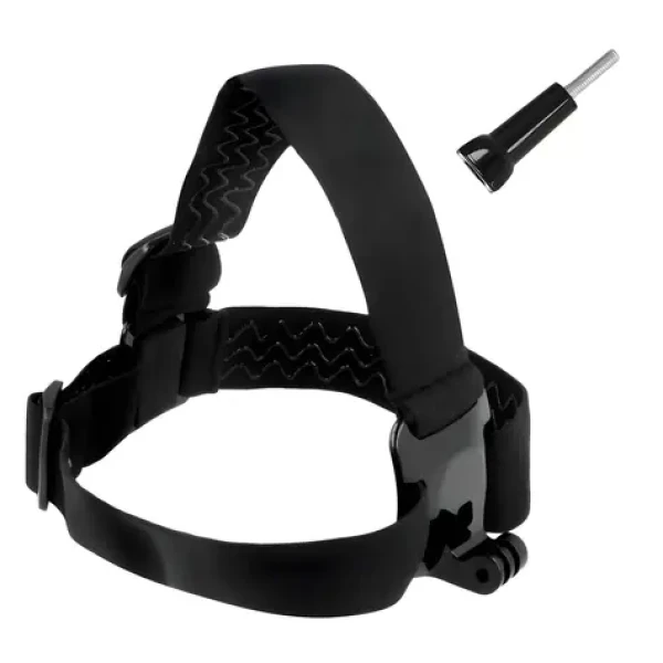 Hurtel Hlavový pásek pro akční kamery GoPro, DJI Osmo Action černá / Držák na hlavu / Dlouhý upevňovací šroub
